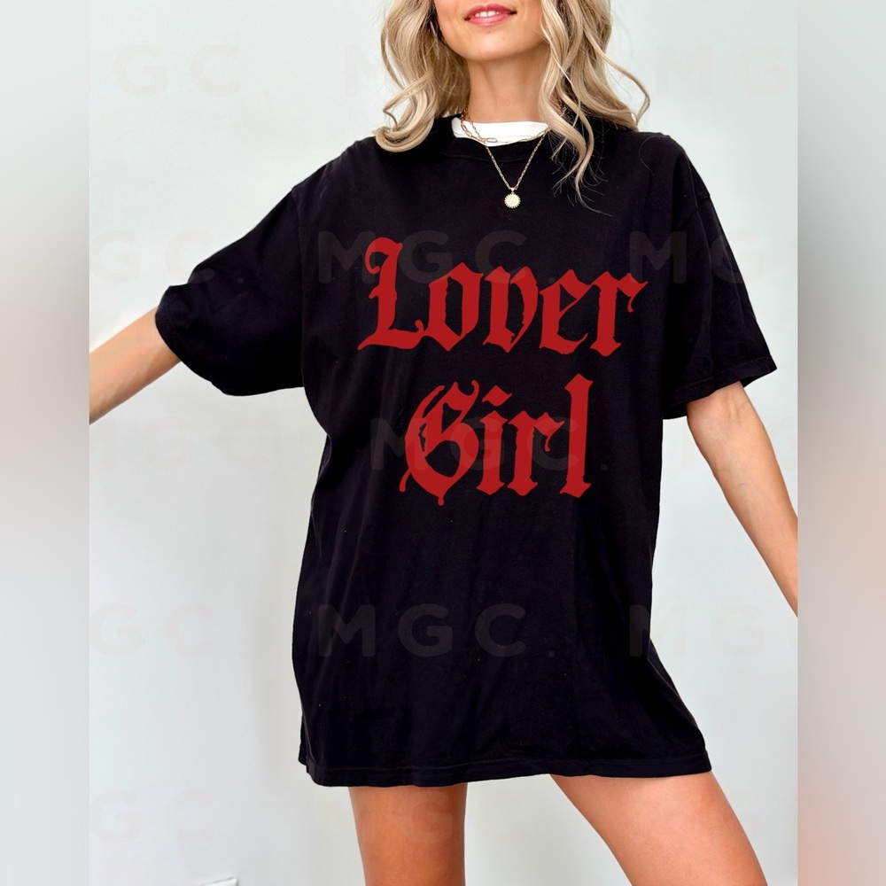 Comfort Colors Lover Girl Shirt - Picture 2 of 9